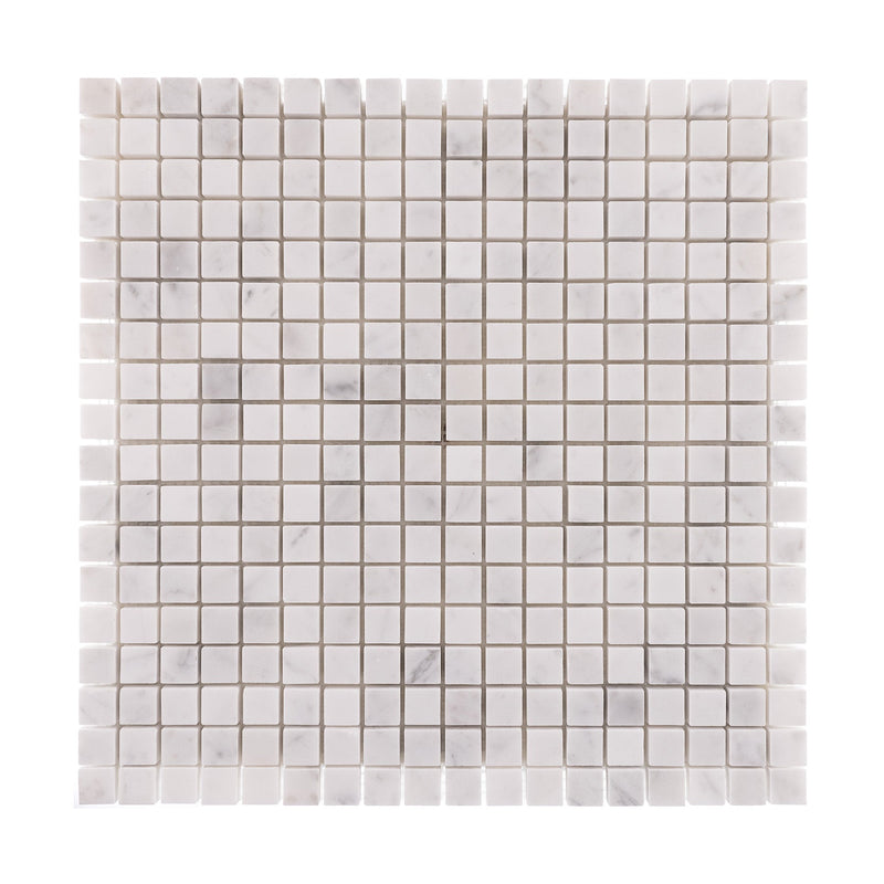 Bianco Carrara Polished Stone TileStyle 30.5cm x 30.5cm 