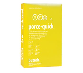 Butech Porce-Quick (Fast Set) Adhesive 20kg - White Grouts Butech By Porcelanosa 