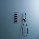 COTA Wall Bracket with Outlet Elbow - Matt Black Shower Parts Noken by Porcelanosa 