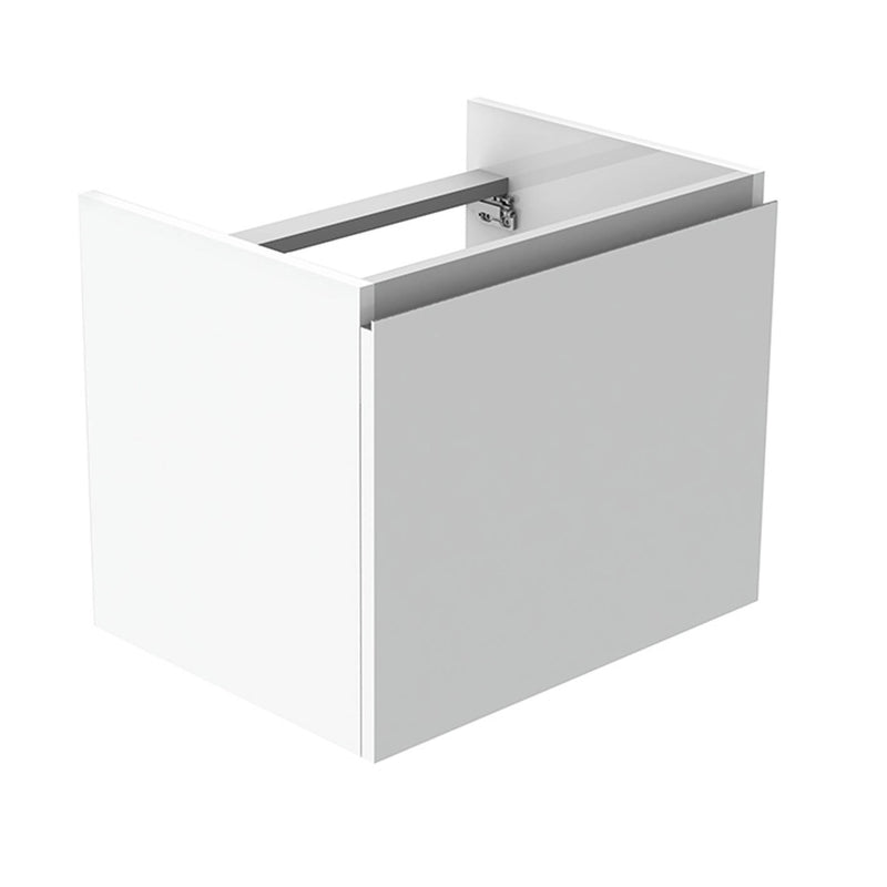 CUBE. - Wall hung vanity unit 60 cm., with 1 drawer with soft-close system. With handle. white Standard Noken 