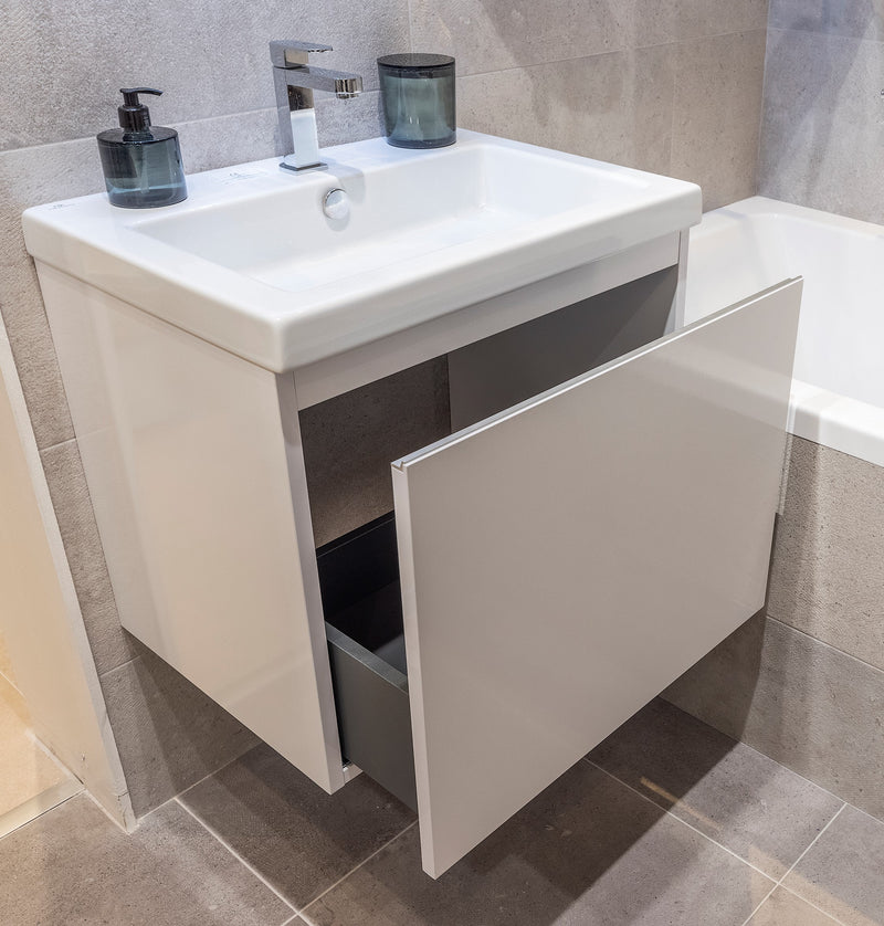 Cube White Vanity Unit Bathroom Furniture Noken by Porcelanosa 