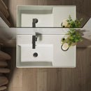 ESSENCE C Left Offset Wall Hung Basin 80cm Basins Noken by Porcelanosa 