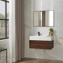 ESSENCE C Left Offset Wall Hung Basin 80cm Basins Noken by Porcelanosa 