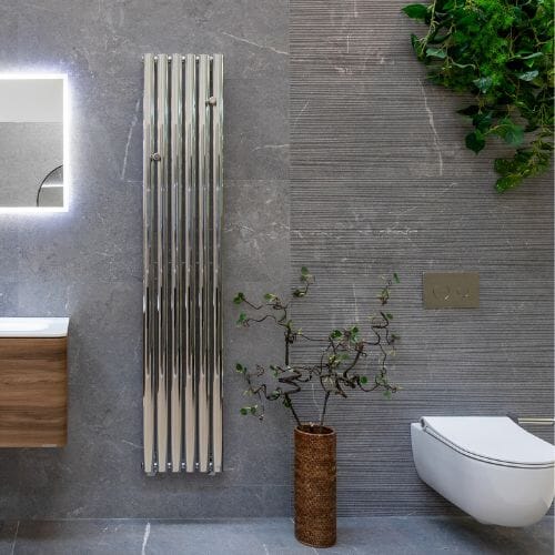 Tile Radiator Buy ESSENCE C Single Panel Radiator 350x1800mm - Chrome Towel Warmers ...