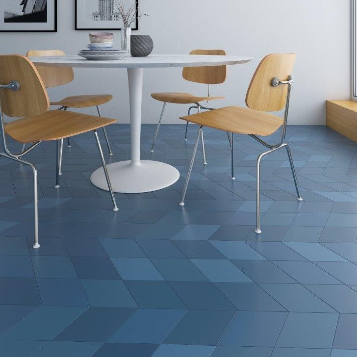 Flow Diamond Blue Tile WOW Design 