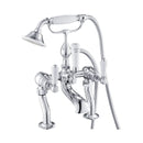 GROSVENOR Deck Mounted Bath Shower Mixer - Chrome Taps JTP 