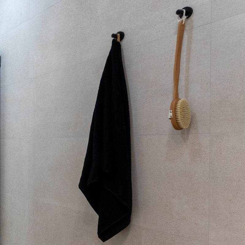 HOTELS Robe Hook - Matt Black Bathroom Accessories Noken by Porcelanosa 