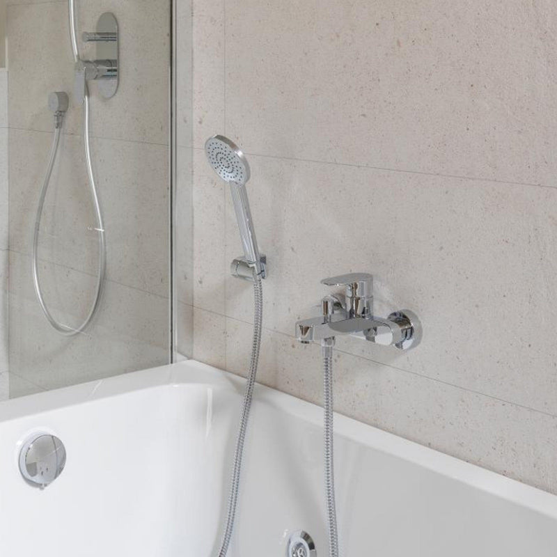 HOTELS Wall Mounted Bath Shower Mixer - Chrome Taps Noken by Porcelanosa 