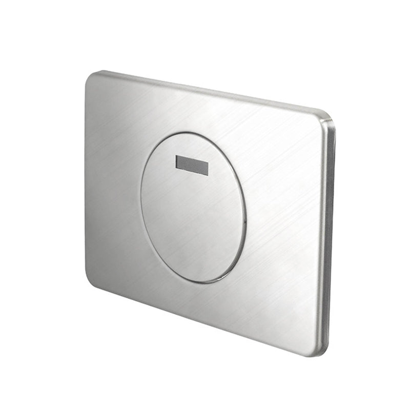 I-COMFORT LINEÂ Flush plate with single flush button and IR system, for odour extraction concealed frame with cistern. brushed stainless steel Standard Noken 