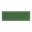 Ingot Bevelled Glass Green Gloss 7.5x22 Tile Apeadero 