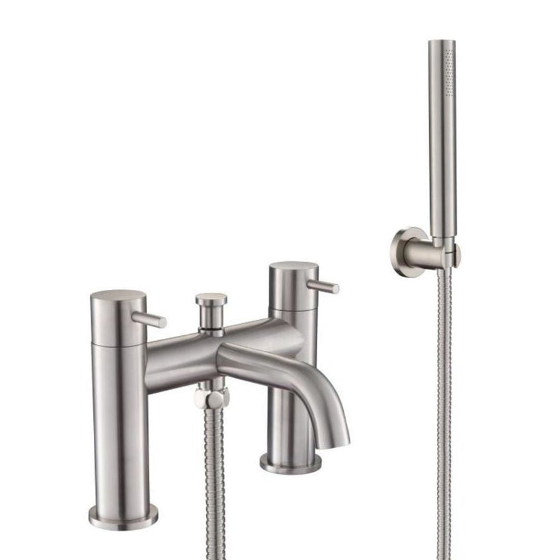 INOX Deck Mounted Bath Shower Mixer - Stainless Steel Taps JTP 
