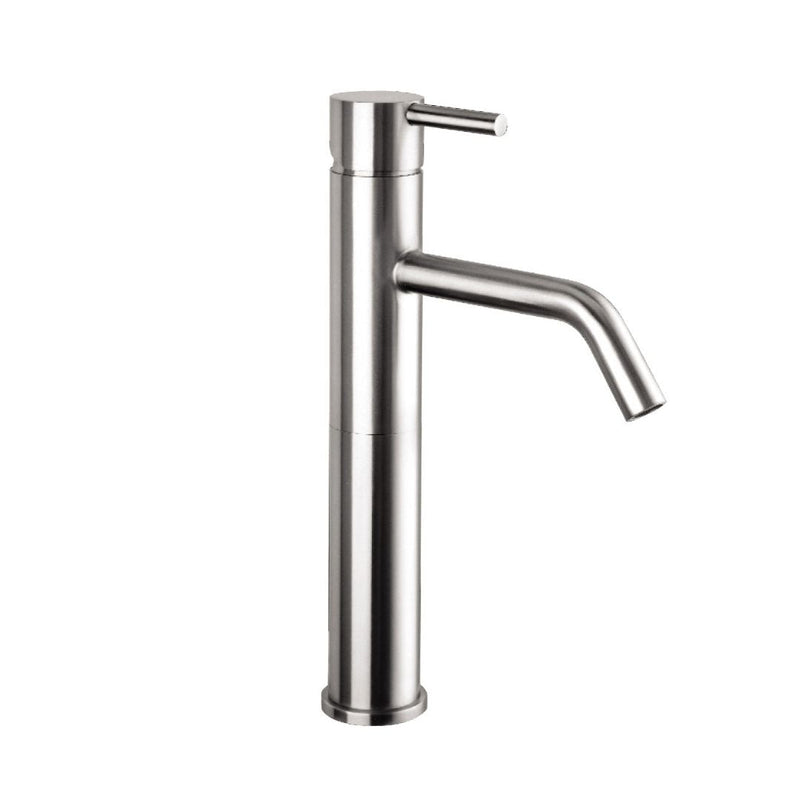 INOX High Spout Single Lever Basin Mixer - Stainless Steel Taps JTP 