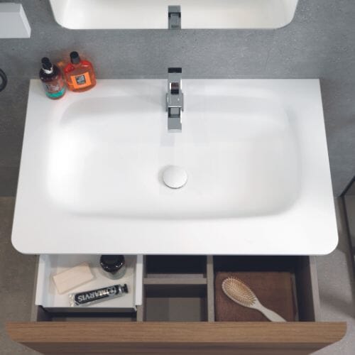 KRION Radio Basin and Countertop - 80cm Basins Gamadecor by Porcelanosa 