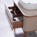 LIEM Suspended Vanity Cabinet 82cm - Sand/Walnut Bathroom Furniture Noken by Porcelanosa 