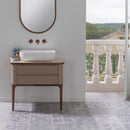 LIEM Suspended Vanity Cabinet 82cm - Sand/Walnut Bathroom Furniture Noken by Porcelanosa 