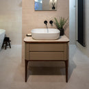LIEM Vanity Legs 80cm - Solid Walnut Furniture Parts Noken by Porcelanosa 