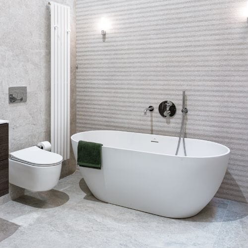 LOUNGE Freestanding Bath 150x70cm - Matt White Baths Noken by Porcelanosa 