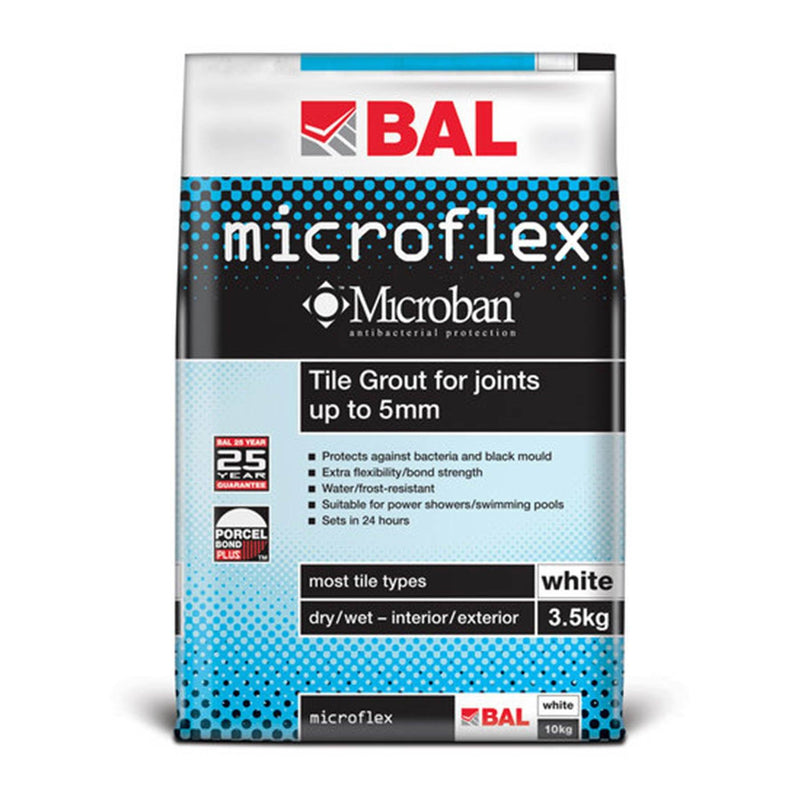 Microflex White Wall Grout 3.5kg Grouts Ardex Building Products Limited 