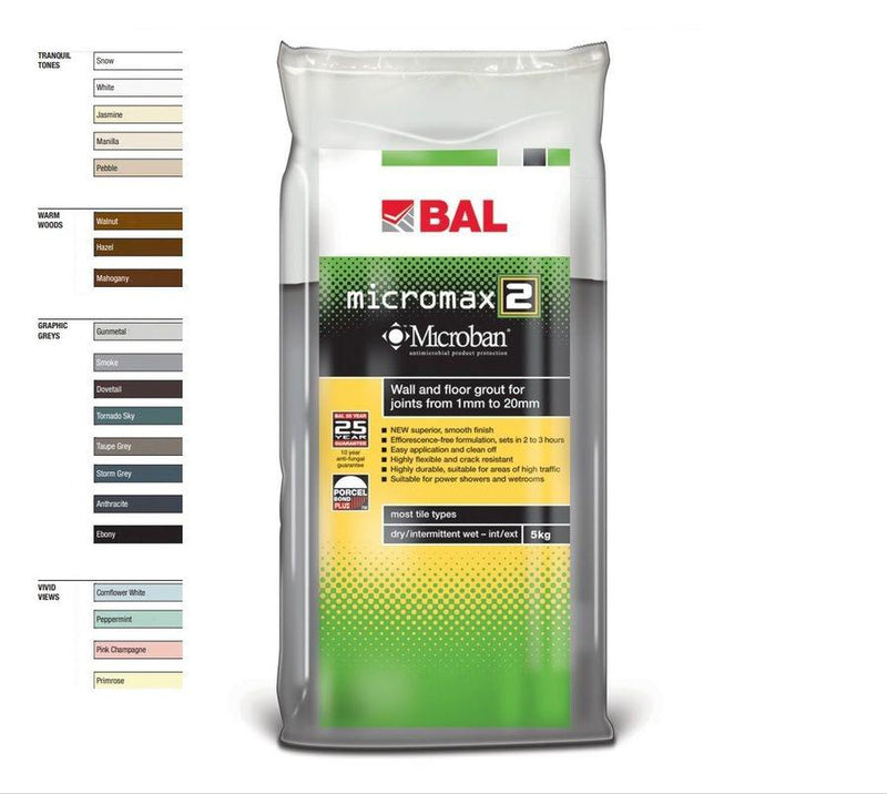 Micromax "2" Walnut Grout 5kg Grouts Ardex Building Products Limited 