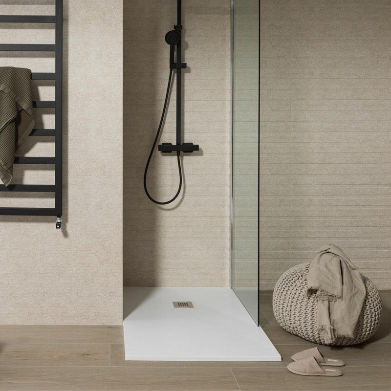 MINERAL STONE Shower Tray 120x80cm - White Shower Trays Noken by Porcelanosa 