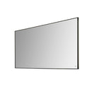 Mirror 120x60 cm with aluminium black frame, perimetral light andÂ demister, controled by proximity sensor. black Standard Noken 