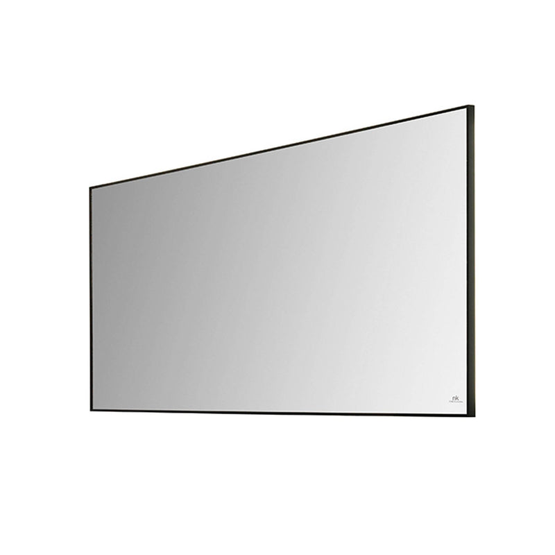 Mirror 120x60 cm with aluminium black frame, perimetral light andÂ demister, controled by proximity sensor. black Standard Noken 