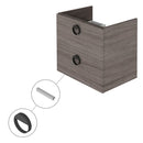NK Concept Vanity Unit 65cm - Grey Oak Bathroom Furniture Noken by Porcelanosa 
