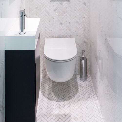 ONE Cloakroom Vanity Unit 40cm - Vulcano Grey Bathroom Furniture System Pool By Porcelanosa 