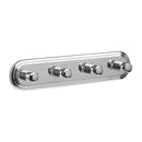 OSLO 4 Hook Panel - Chrome Bathroom Accessories Miller 