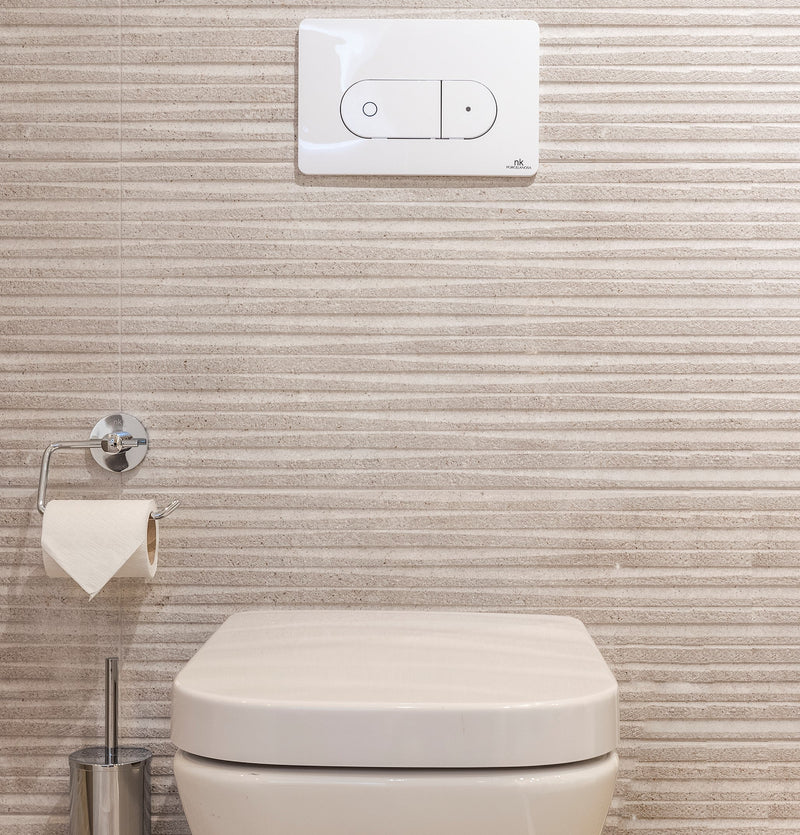 Oval Flushplate White Toilets & Bidets Noken by Porcelanosa 