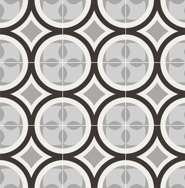 PatchWork Black & White 01 Tile TileStyle 