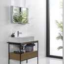 PURE LINE Square Wall Hung Basin 46cm Basins Noken by Porcelanosa 