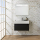 PURE LINE Square Wall Hung Basin 46cm Basins Noken by Porcelanosa 