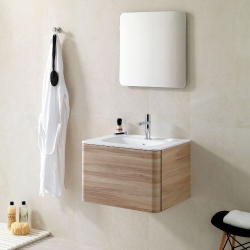 Radio Vanity Unit 60cm - Light Elm Bathroom Furniture Gamadecor by Porcelanosa 
