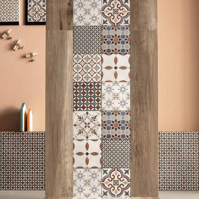 Victorian-pattern-style-tile-Romanza-Alice-Sartoria-Terratinta-red-brick