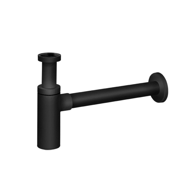 ROUND Bottle Trap - Black Plumbing Products Noken by Porcelanosa 