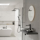 ROUND High Spout Single Lever Basin Mixer - Matt Black Taps Noken by Porcelanosa 