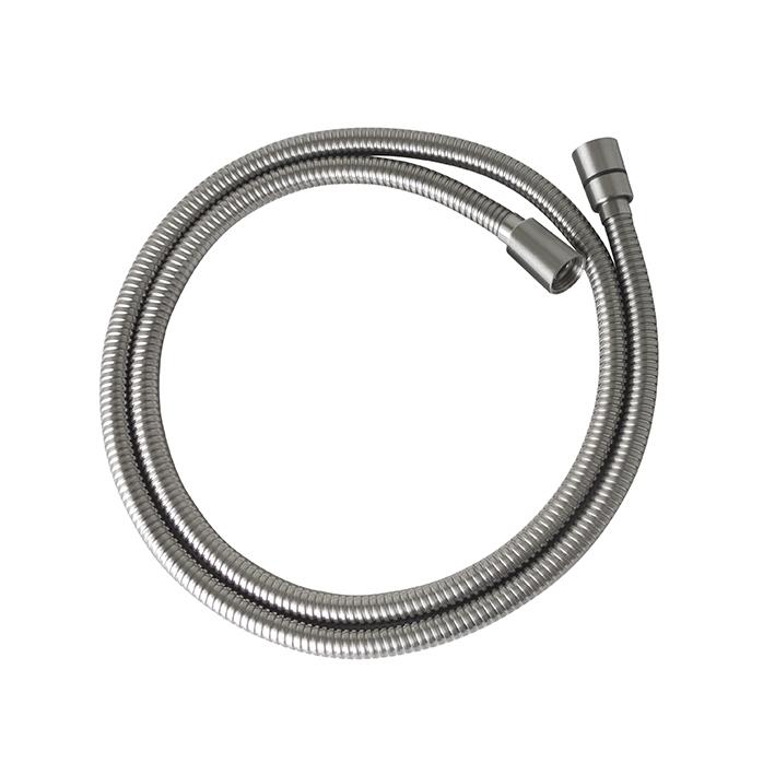 Round Inox Flexi Shower Hose twist free noken by porcelanosa brushed stainless steel 