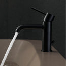 ROUND Single Lever Basin Mixer - Matt Black Taps Noken by Porcelanosa 