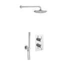 ROUND Thermostat with Overhead Shower Kit - Chrome Showers JTP 