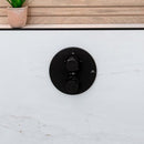 ROUND Thermostatic Controls - Matt Black Shower Parts Noken by Porcelanosa 