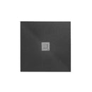SLATE Mineral Stone Shower Tray 900x900mm - Black Shower Trays Noken by Porcelanosa 