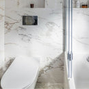 SMARTLINE Double Oval Flush Plate - Chrome Plumbing Products Noken by Porcelanosa 