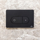 SMARTLINE Double Oval Flush Plate - Matt Black Plumbing Products Noken by Porcelanosa 