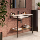 SQUARE Single Lever Basin Mixer - Black Taps Noken by Porcelanosa 