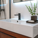 SQUARE Single Lever Basin Mixer - Black Taps Noken by Porcelanosa 
