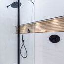 Thermostatic smart box external component black noken by porcelanosa