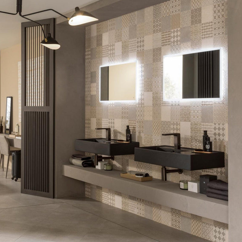 Tile Horizontal Mirror 80x50cm Bathroom Mirrors Noken by Porcelanosa 