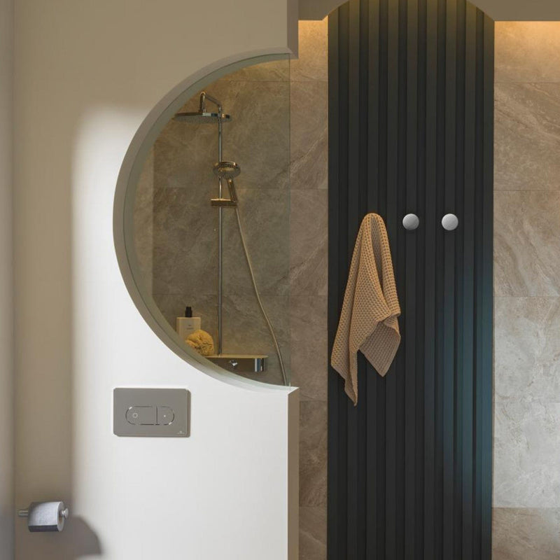 Tono Robe Hook - Titanium Bathroom Accessories Noken by Porcelanosa 
