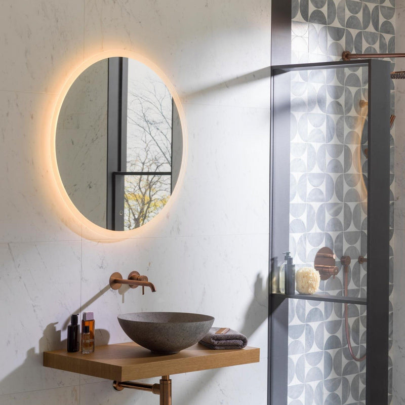 Tono Round Mirror 80cm Bathroom Mirrors Noken by Porcelanosa 